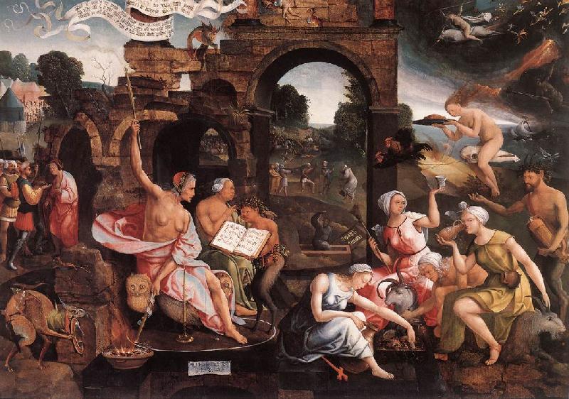 CORNELISZ VAN OOSTSANEN, Jacob Saul and the Witch of Endor dfg